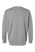 LAT 6935 Mens Vintage Wash Fleece Crewneck Sweatshirt Washed Grey Flat Back