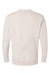 LAT 6935 Mens Vintage Wash Fleece Crewneck Sweatshirt Washed Natural Flat Back