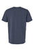 LAT 6902 Mens Vintage Wash Short Sleeve Crewneck T-Shirt Navy Blue Flat Back