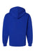LAT 6926 Mens Elevated Fleece Basic Hooded Sweatshirt Hoodie Royal Blue Flat Back