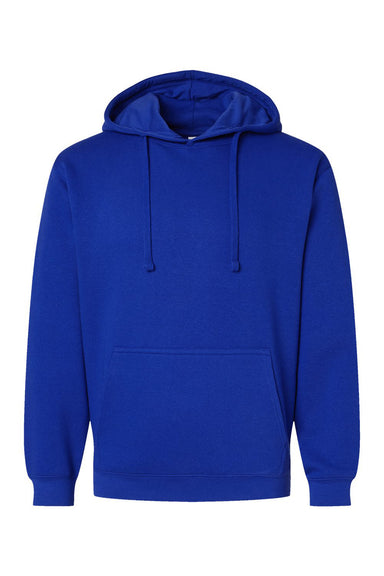 LAT 6926 Mens Elevated Fleece Basic Hooded Sweatshirt Hoodie Royal Blue Flat Front