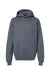Gildan SF500B Youth Softstyle Hooded Sweatshirt Hoodie w/ Pouch Pocket Heather Dark Grey Flat Front