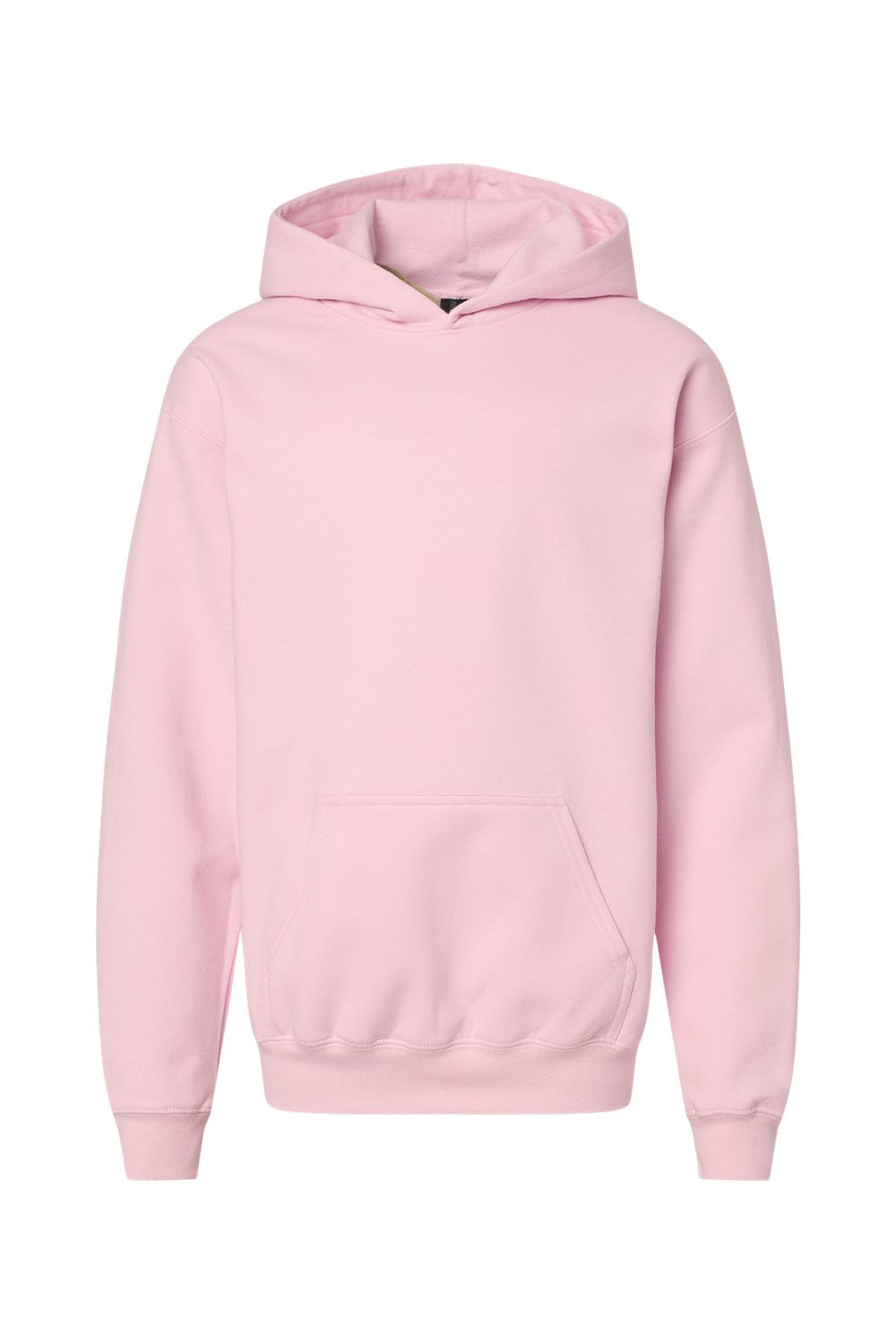 Gildan SF500B Youth Softstyle Hooded Sweatshirt Hoodie Light Pink Flat Front