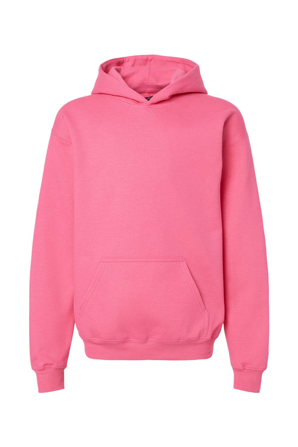 Gildan SF500B Youth Softstyle Hooded Sweatshirt Hoodie Pink Lemonade Flat Front