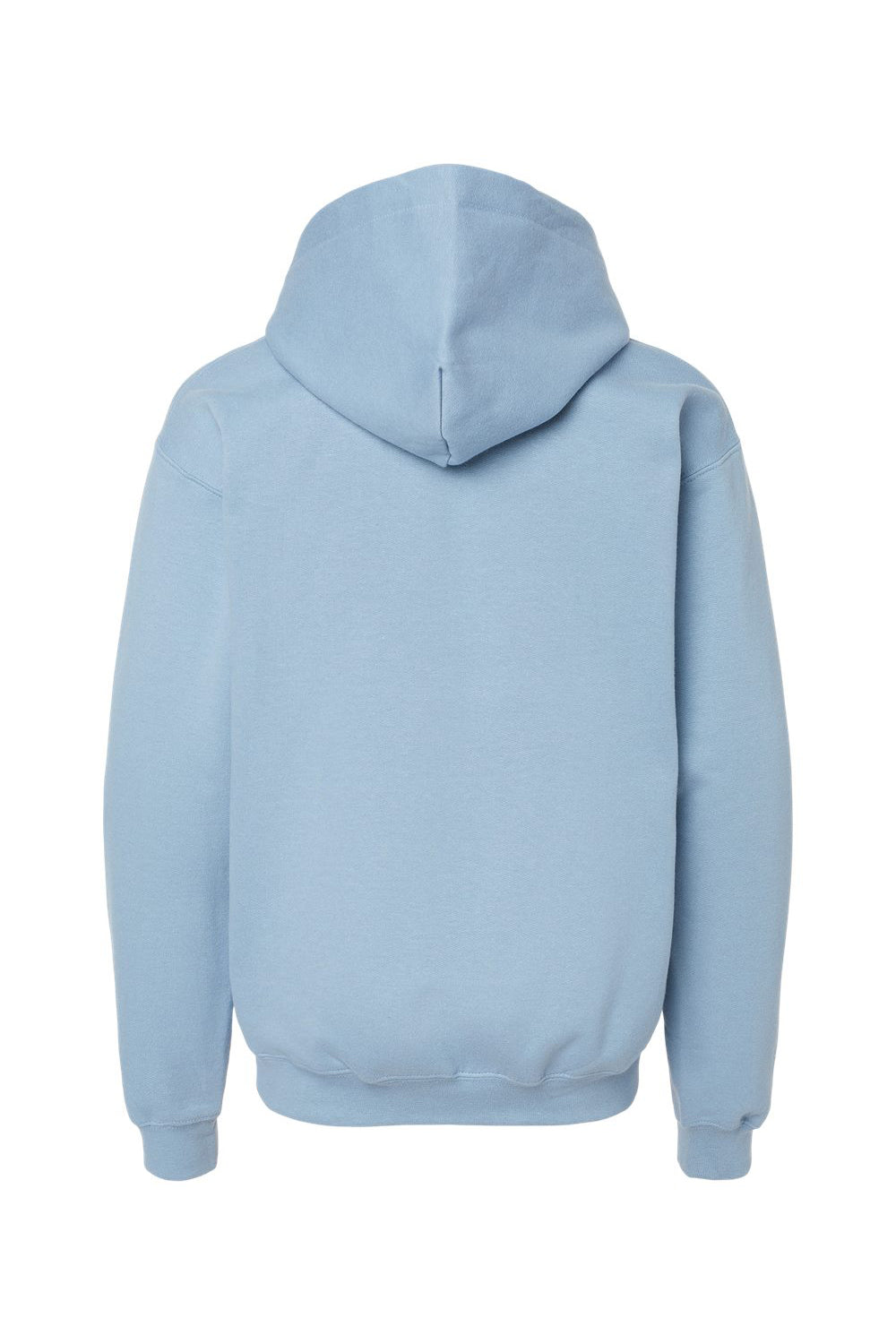 Gildan SF500B Youth Softstyle Hooded Sweatshirt Hoodie w/ Pouch Pocket Stone Blue Flat Back