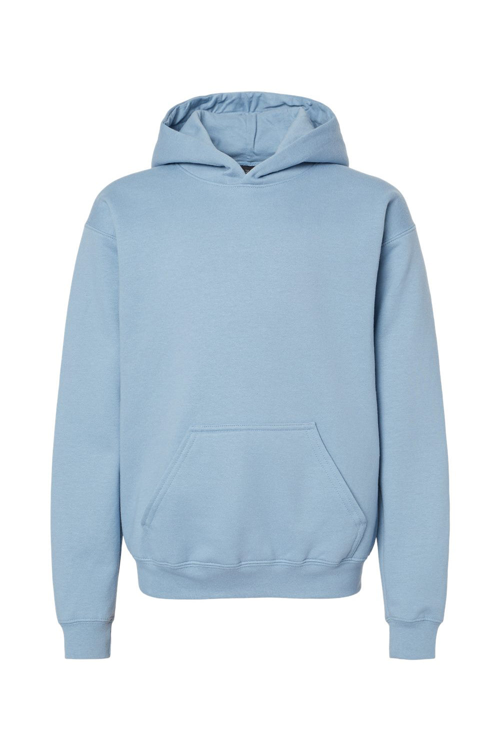 Gildan SF500B Youth Softstyle Hooded Sweatshirt Hoodie Stone Blue Flat Front