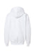 Gildan SF500B Youth Softstyle Hooded Sweatshirt Hoodie White Flat Back