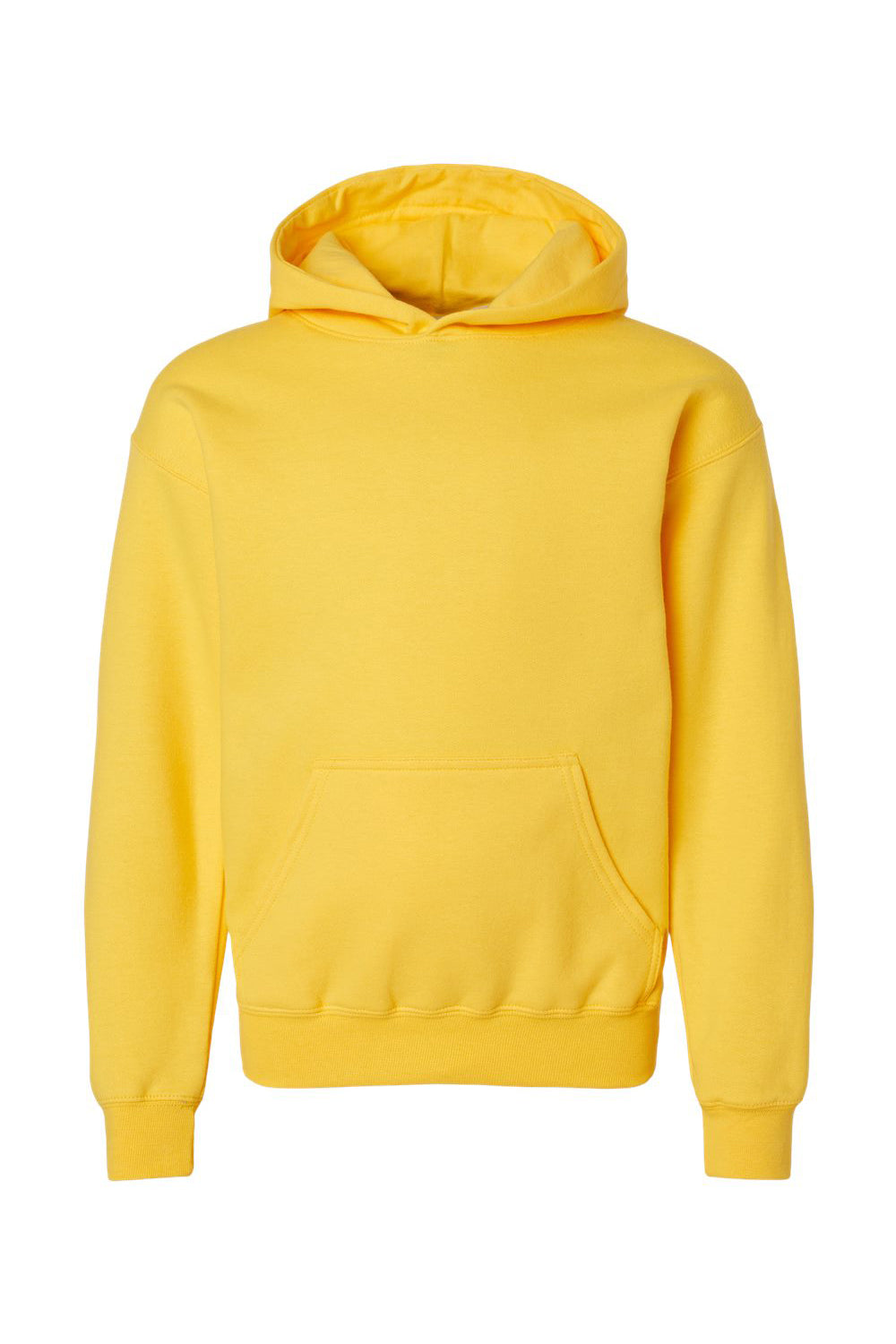 Gildan SF500B Youth Softstyle Hooded Sweatshirt Hoodie Daisy Yellow Flat Front