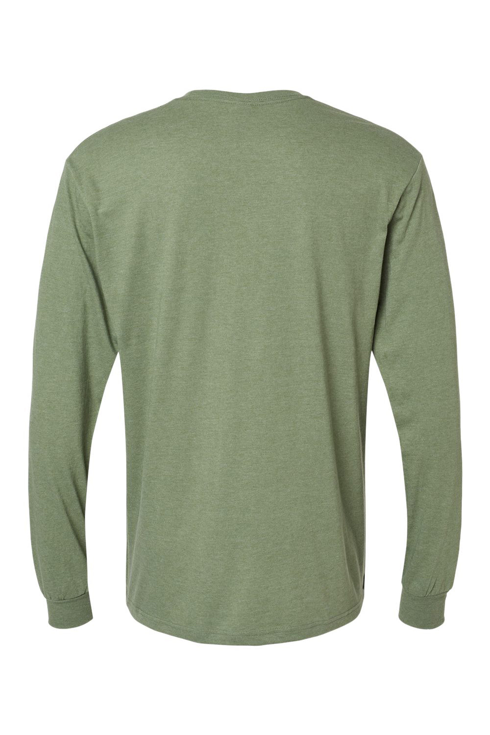Gildan 67400 Mens Softstyle CVC Long Sleeve Crewneck T-Shirt Cactus Green Flat Back