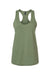Gildan 64220LCVC Womens Softstyle CVC Racerback Tank Top Cactus Green Flat Front