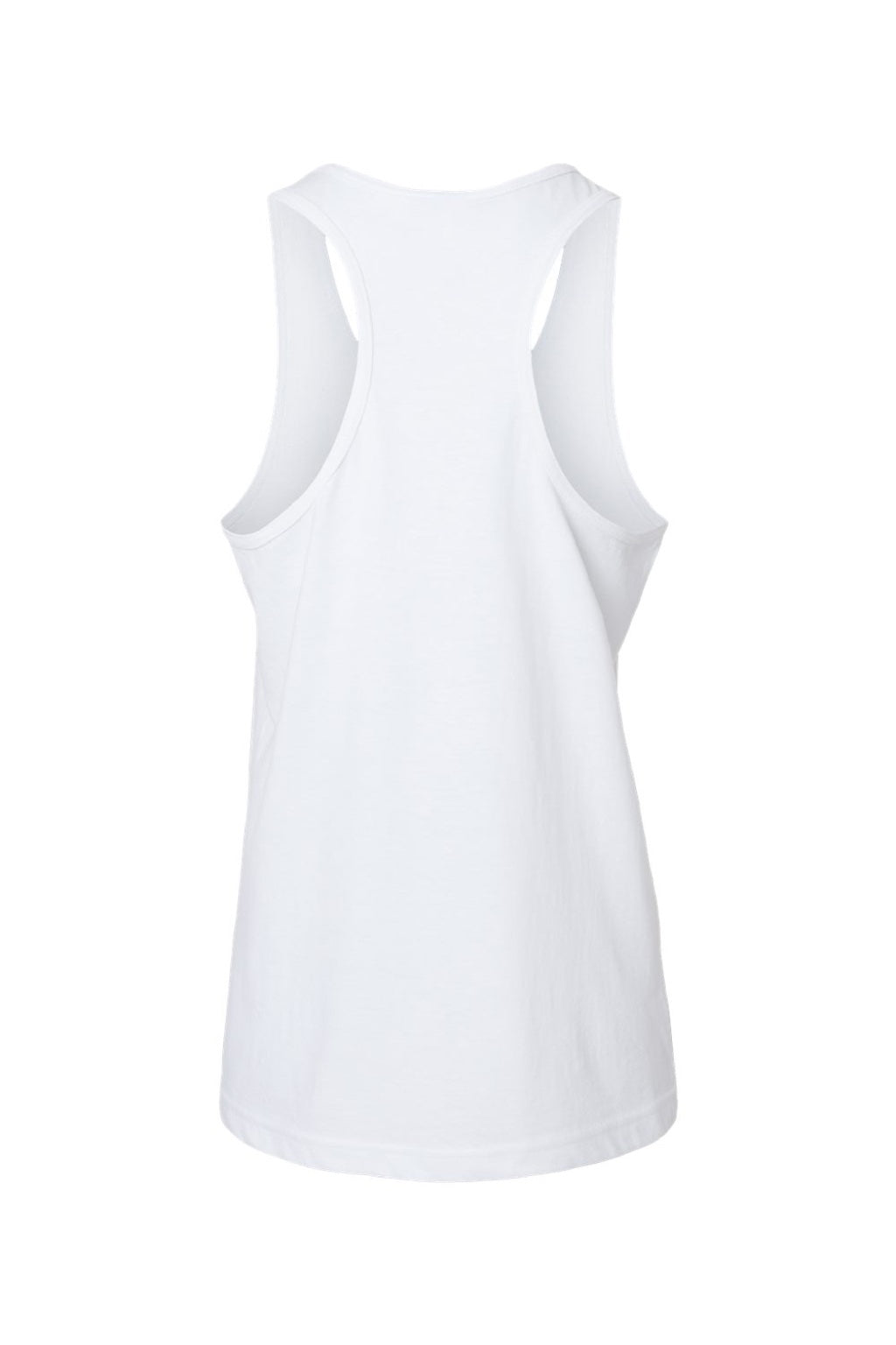 Gildan 64220LCVC Womens Softstyle CVC Racerback Tank Top White Flat Back