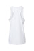 Gildan 64220LCVC Womens Softstyle CVC Racerback Tank Top White Flat Back