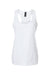 Gildan 64220LCVC Womens Softstyle CVC Racerback Tank Top White Flat Front
