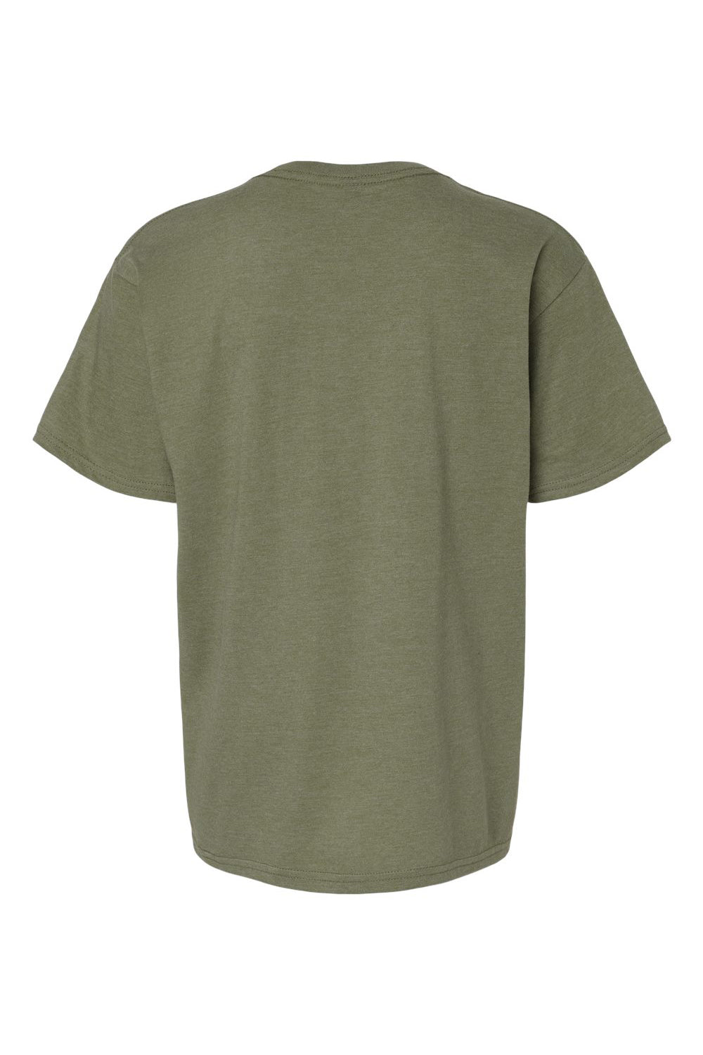 Gildan 67000B Youth Softstyle CVC Short Sleeve Crewneck T-Shirt Cactus Green Flat Back