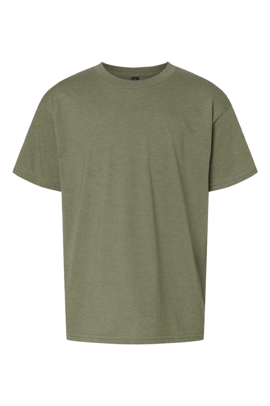 Gildan 64000BCVC Youth Softstyle CVC Short Sleeve Crewneck T-Shirt Cactus Green Flat Front