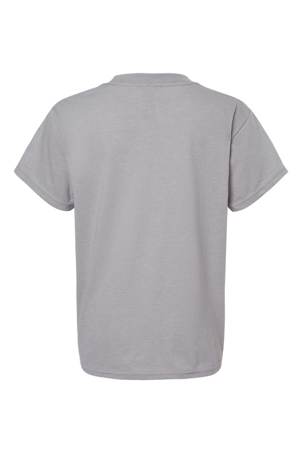 Gildan 67000B Youth Softstyle CVC Short Sleeve Crewneck T-Shirt Cement Grey Flat Back