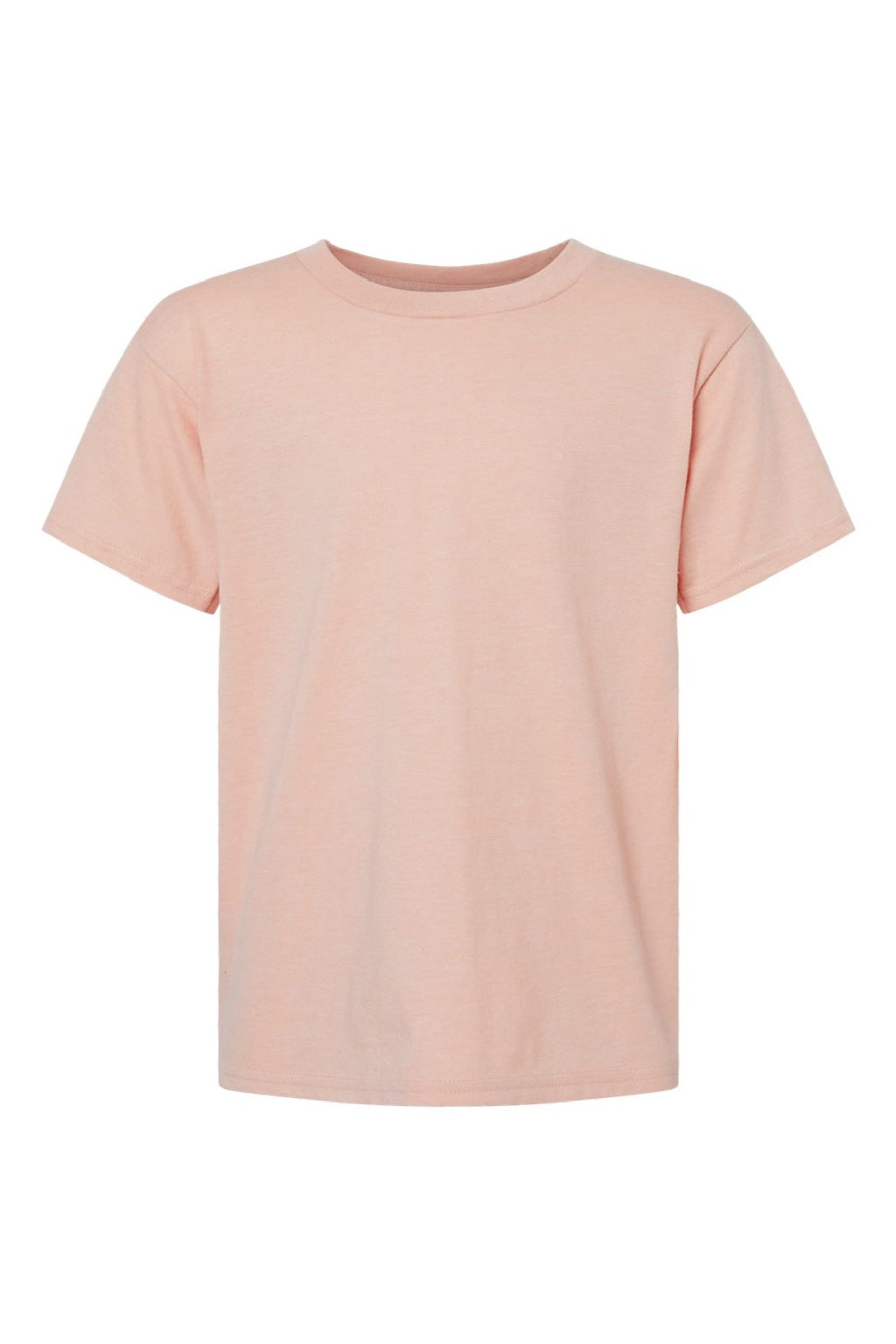 Gildan 64000BCVC Youth Softstyle CVC Short Sleeve Crewneck T-Shirt Dusty Rose Pink Flat Front