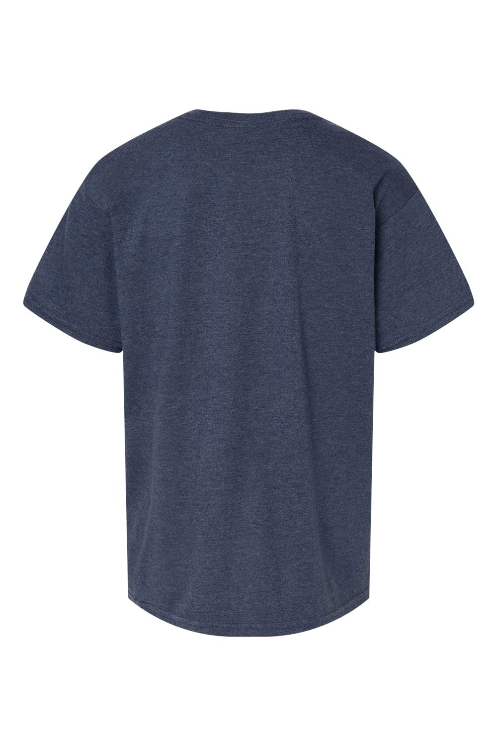 Gildan 67000B Youth Softstyle CVC Short Sleeve Crewneck T-Shirt Navy Blue Mist Flat Back