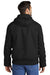 Carhartt CT104050/CTT104050 Mens Active Washed Duck Full Zip Hooded Jacket Black Model Back