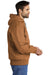 Carhartt CT104050/CTT104050 Mens Active Washed Duck Full Zip Hooded Jacket Carhartt Brown Model Side