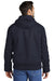 Carhartt CT104050/CTT104050 Mens Active Washed Duck Full Zip Hooded Jacket Navy Blue Model Back