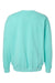 Comfort Colors 1466 Mens Garment Dyed Fleece Crewneck Sweatshirt Chalky Mint Green Flat Back
