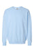 Comfort Colors 1466 Mens Garment Dyed Fleece Crewneck Sweatshirt Hydrangea Blue Flat Front