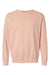 Comfort Colors 1466 Mens Garment Dyed Fleece Crewneck Sweatshirt Peachy Flat Front