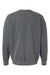 Comfort Colors 1466 Mens Garment Dyed Fleece Crewneck Sweatshirt Pepper Grey Flat Back