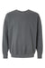 Comfort Colors 1466 Mens Garment Dyed Fleece Crewneck Sweatshirt Pepper Grey Flat Front
