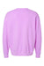 Comfort Colors 1466 Mens Garment Dyed Fleece Crewneck Sweatshirt Neon Violet Purple Flat Back
