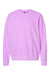 Comfort Colors 1466 Mens Garment Dyed Fleece Crewneck Sweatshirt Neon Violet Purple Flat Front