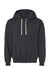 Comfort Colors 1467 Mens Garment Dyed Fleece Hooded Sweatshirt Hoodie Black Flat Front