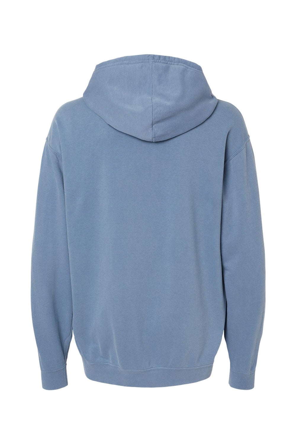 Comfort Colors 1467 Mens Garment Dyed Fleece Hooded Sweatshirt Hoodie Blue Jean Flat Back