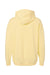 Comfort Colors 1467 Mens Garment Dyed Fleece Hooded Sweatshirt Hoodie Butter Yellow Flat Back
