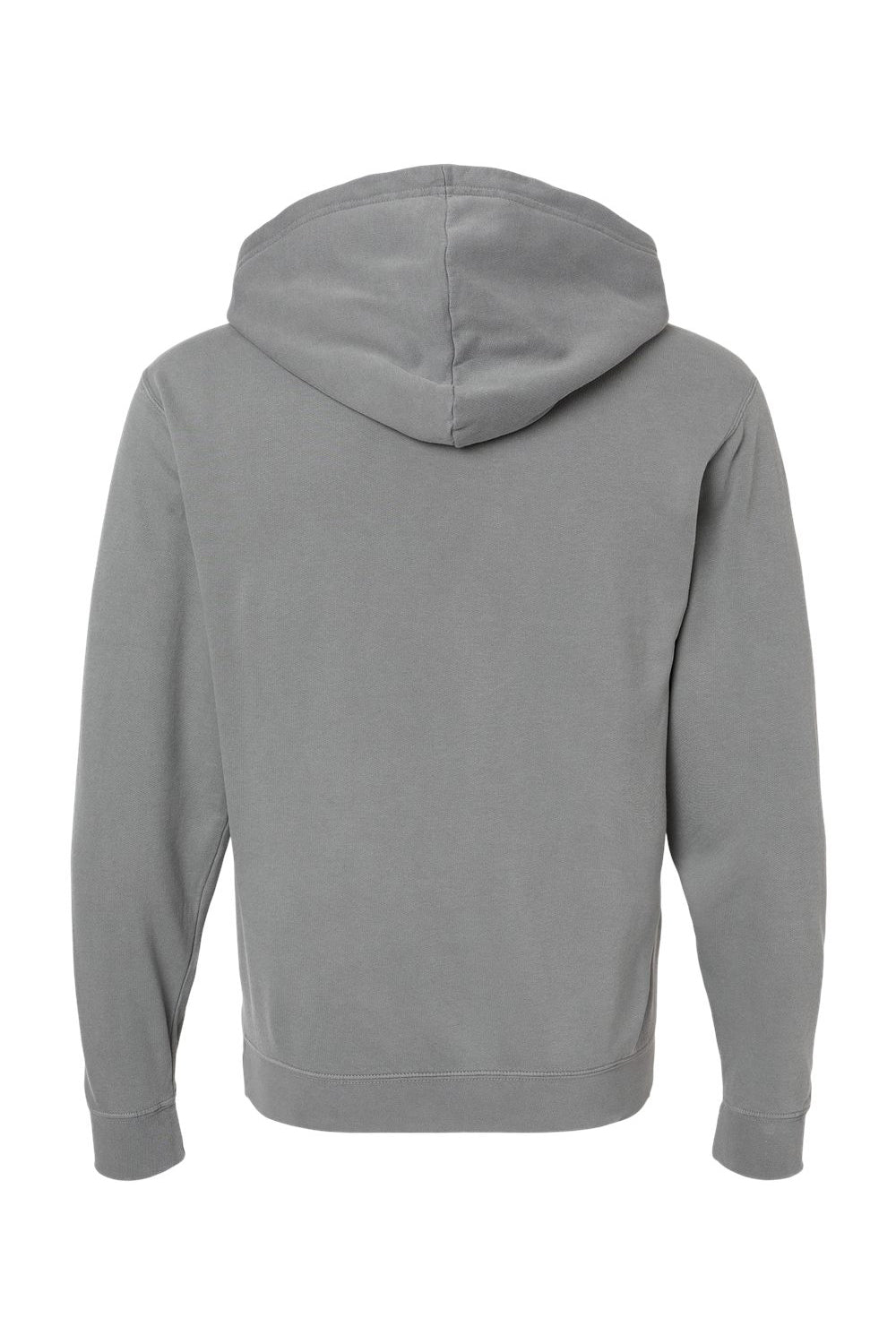 Comfort Colors 1467 Mens Garment Dyed Fleece Hooded Sweatshirt Hoodie Grey Flat Back