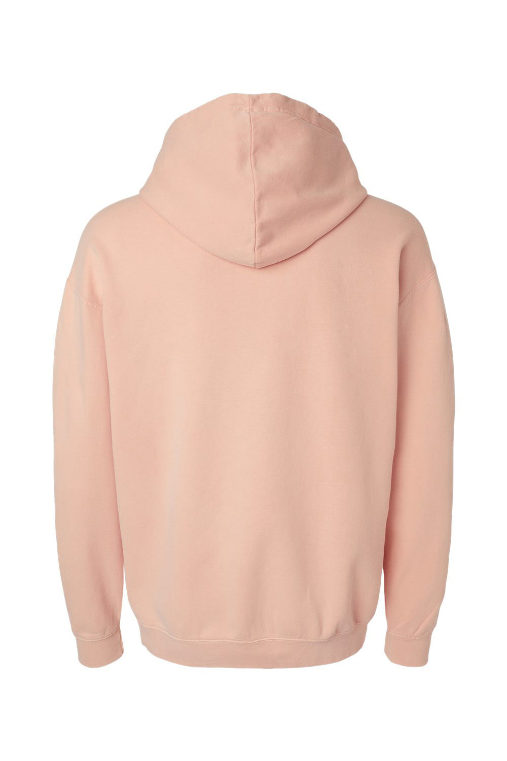 Comfort Colors 1467 Mens Garment Dyed Fleece Hooded Sweatshirt Hoodie Peachy Flat Back