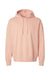 Comfort Colors 1467 Mens Garment Dyed Fleece Hooded Sweatshirt Hoodie Peachy Flat Front
