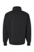 Champion S450 Mens Powerblend 1/4 Zip Sweatshirt Black Flat Back