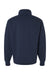 Champion S450 Mens Powerblend 1/4 Zip Sweatshirt Navy Blue Flat Back