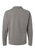 ComfortWash By Hanes GDH490 Mens Garment Dyed Polo Collar Sweatshirt Concrete Grey Flat Back