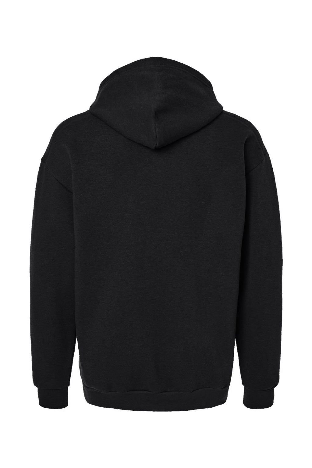 American Apparel RF498 Mens ReFlex Fleece Hooded Sweatshirt Hoodie w/ Pouch Pocket Black Flat Back