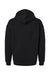 American Apparel RF498 Mens ReFlex Fleece Hooded Sweatshirt Hoodie w/ Pouch Pocket Black Flat Back