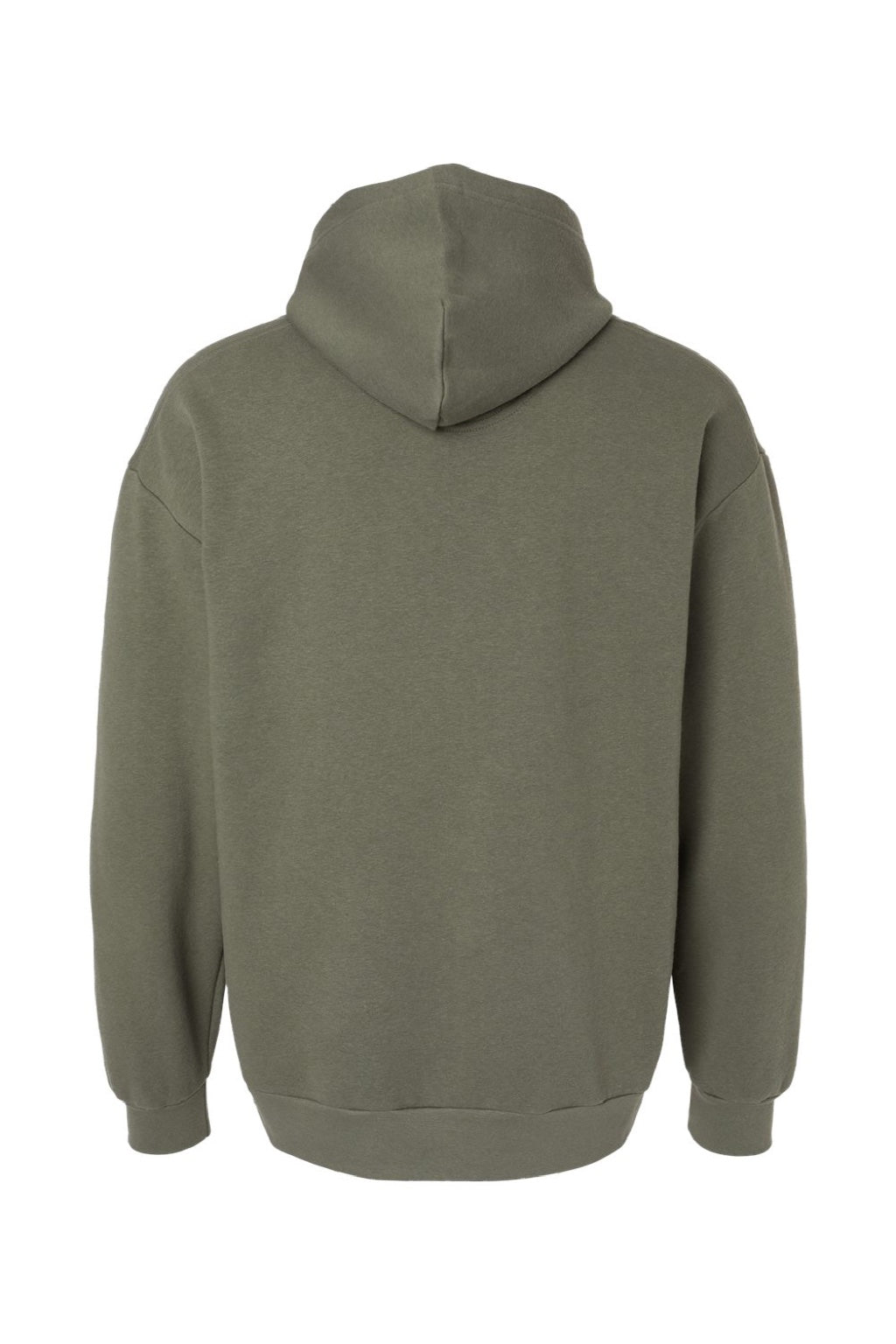 American Apparel RF498 Mens ReFlex Fleece Hooded Sweatshirt Hoodie w/ Pouch Pocket Lieutenant Green Flat Back