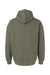 American Apparel RF498 Mens ReFlex Fleece Hooded Sweatshirt Hoodie w/ Pouch Pocket Lieutenant Green Flat Back