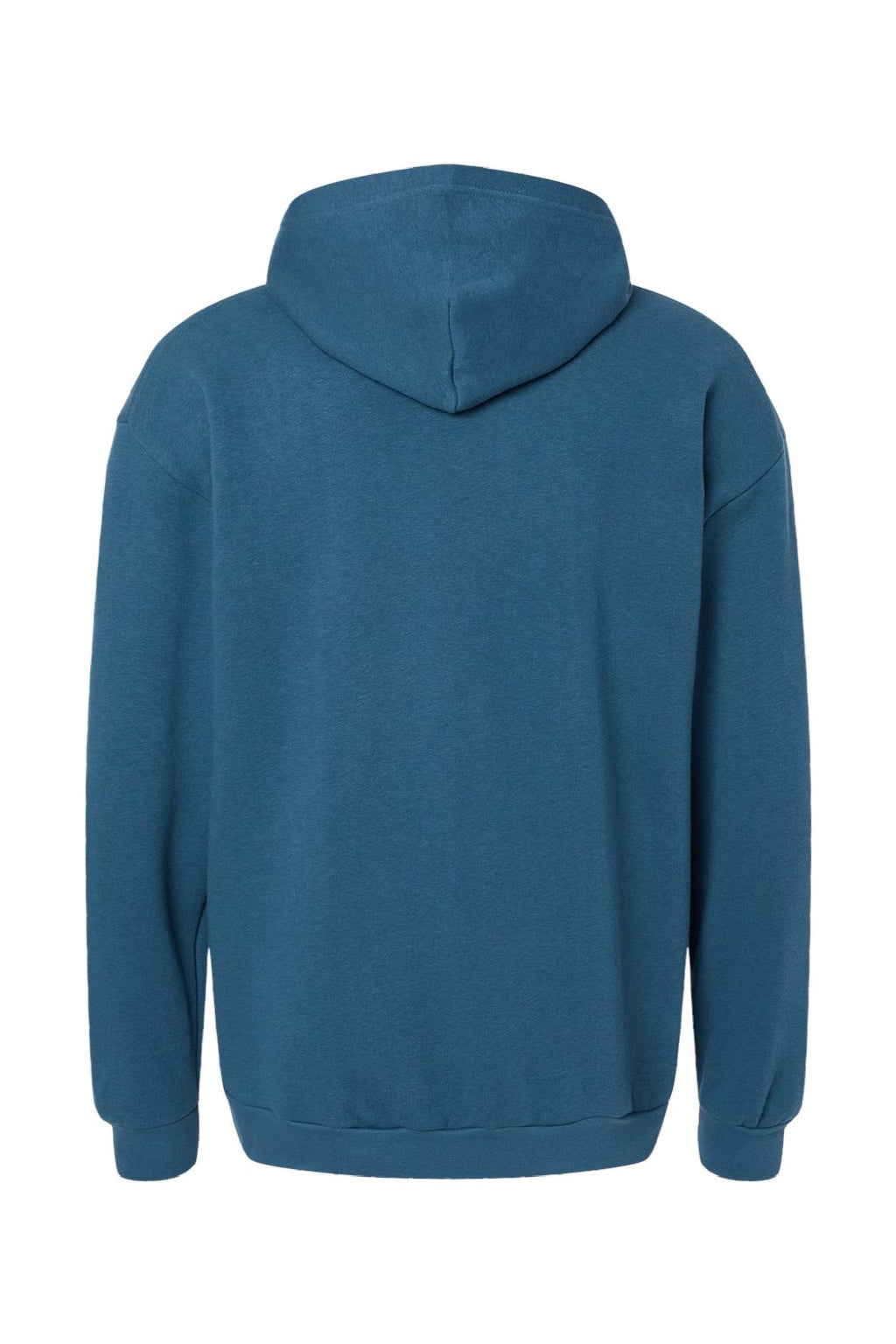 American Apparel RF498 Mens ReFlex Fleece Hooded Sweatshirt Hoodie w/ Pouch Pocket Sea Blue Flat Back