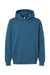 American Apparel RF498 Mens ReFlex Fleece Hooded Sweatshirt Hoodie w/ Pouch Pocket Sea Blue Flat Front