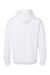 American Apparel RF498 Mens ReFlex Fleece Hooded Sweatshirt Hoodie w/ Pouch Pocket White Flat Back