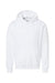 American Apparel RF498 Mens ReFlex Fleece Hooded Sweatshirt Hoodie w/ Pouch Pocket White Flat Front