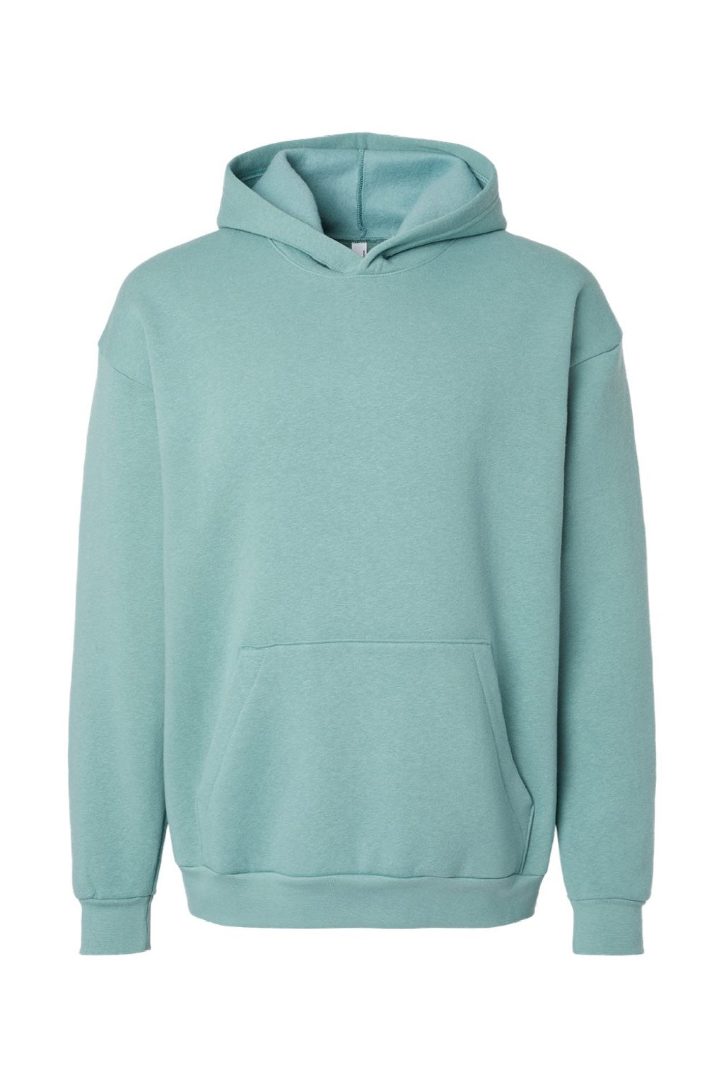 American Apparel RF498 Mens ReFlex Fleece Hooded Sweatshirt Hoodie w/ Pouch Pocket Arctic Green Flat Front